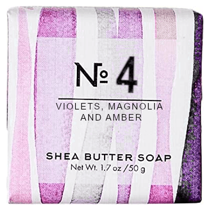 Via Mercato Nro. 4 Shea Butter Soap (Violets, Magnolia & Amber) 1.7oz