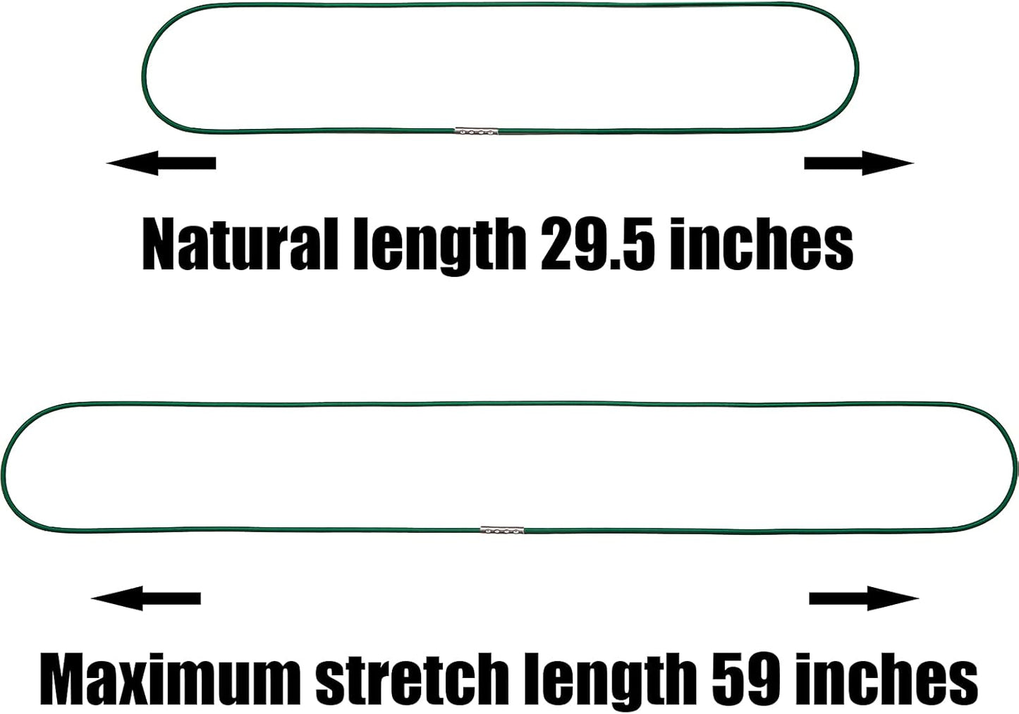 Elastic Rubber Bands for 30-64 Gallon Garbage Can, Colorful (14 Colors, 59")