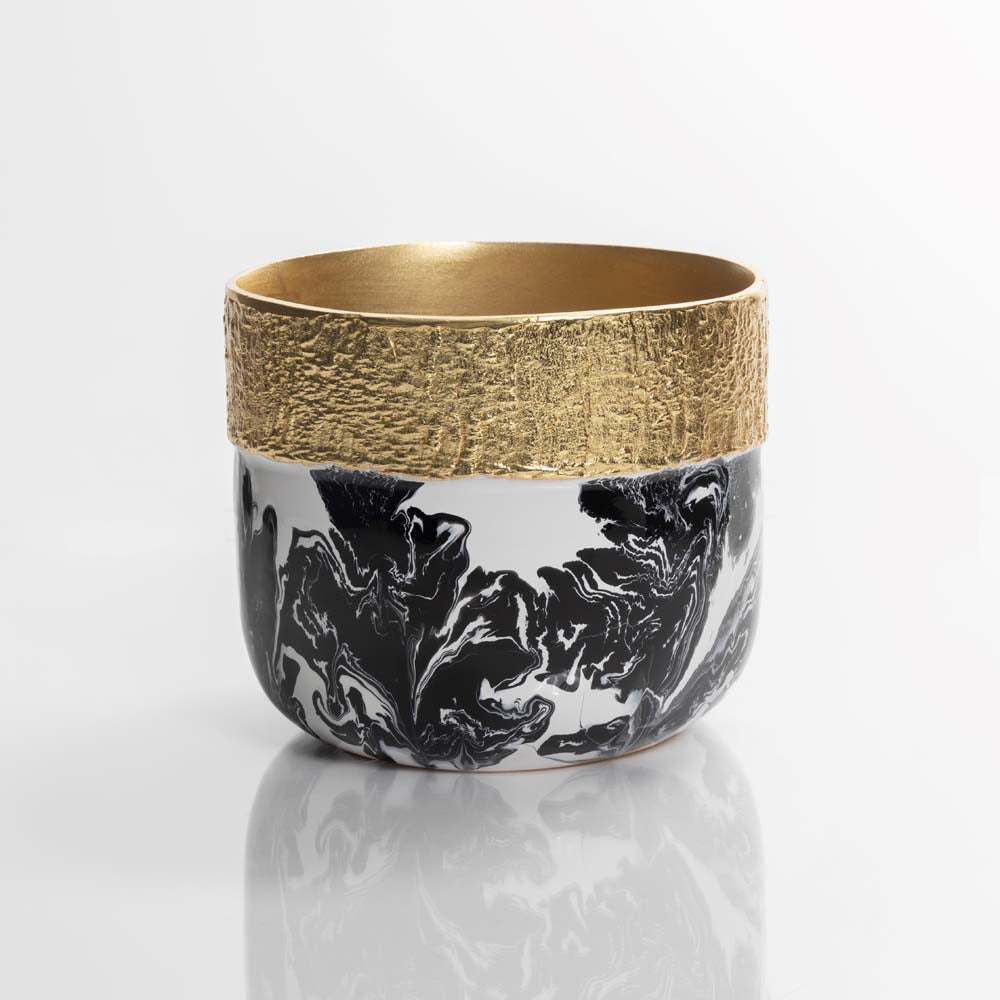Bianco Nero Cache Pots