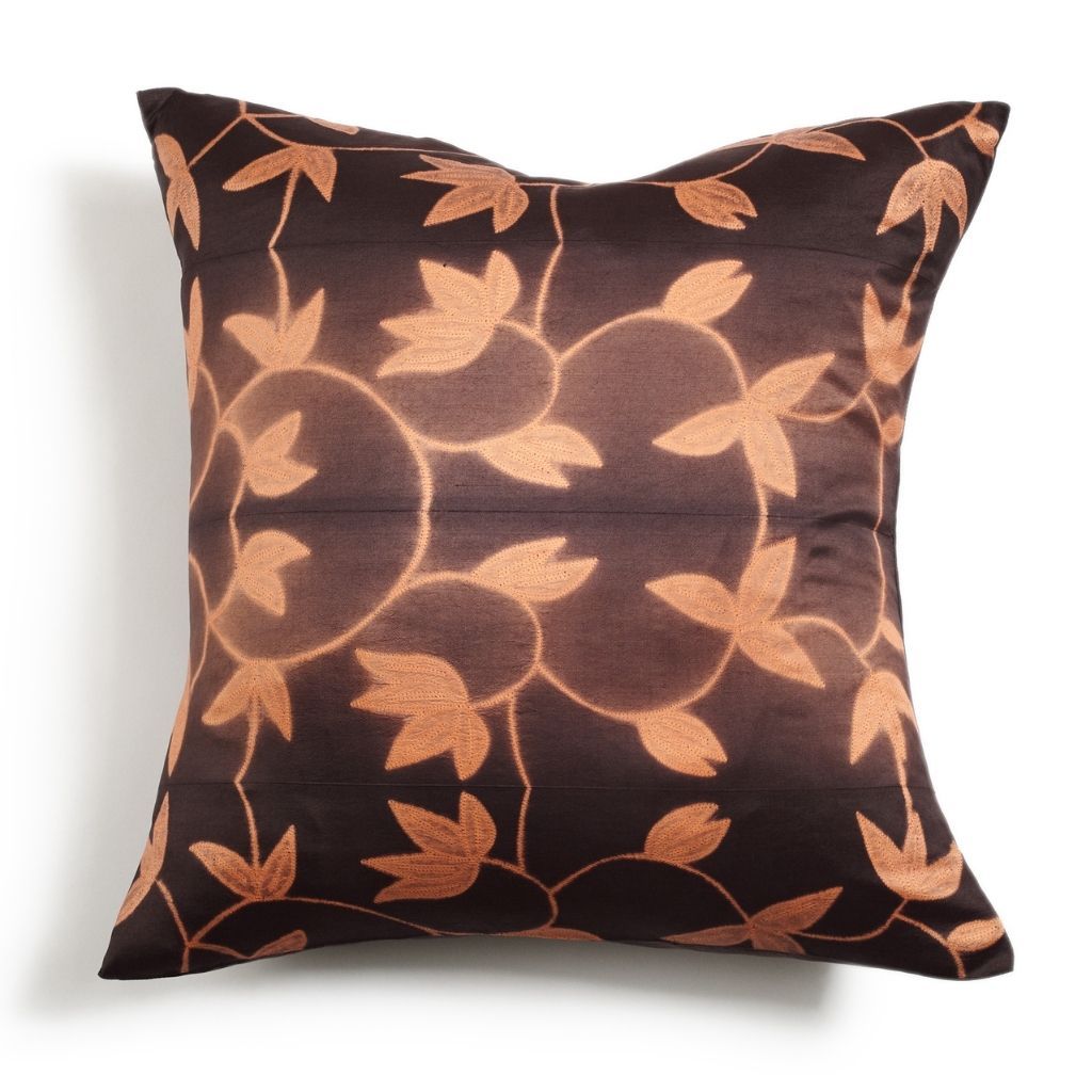 Folio Ebony Handcrafted Shibori Mulberry Silk Pillow
