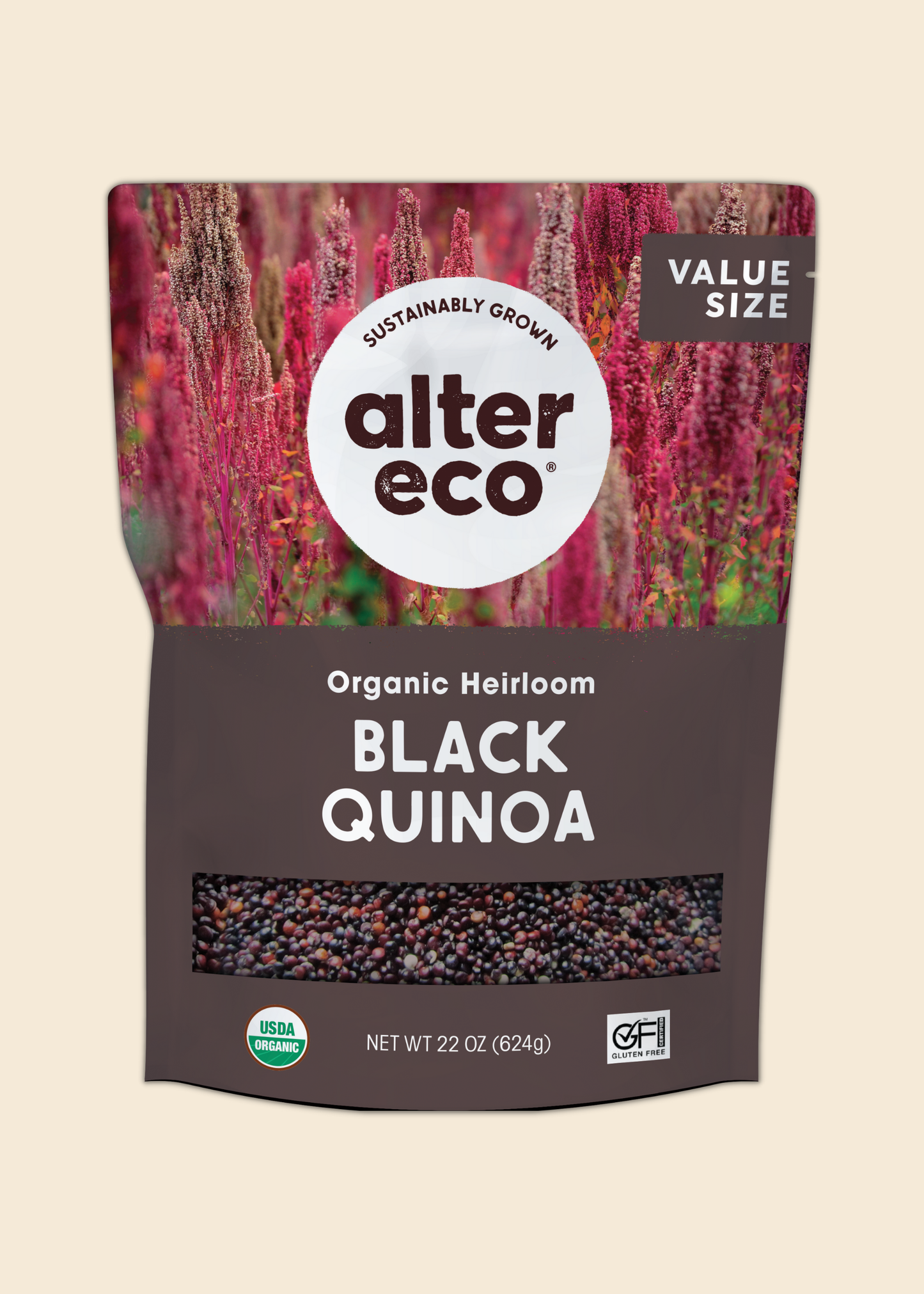 Black Heirloom Quinoa, Value Size 22oz Bag
