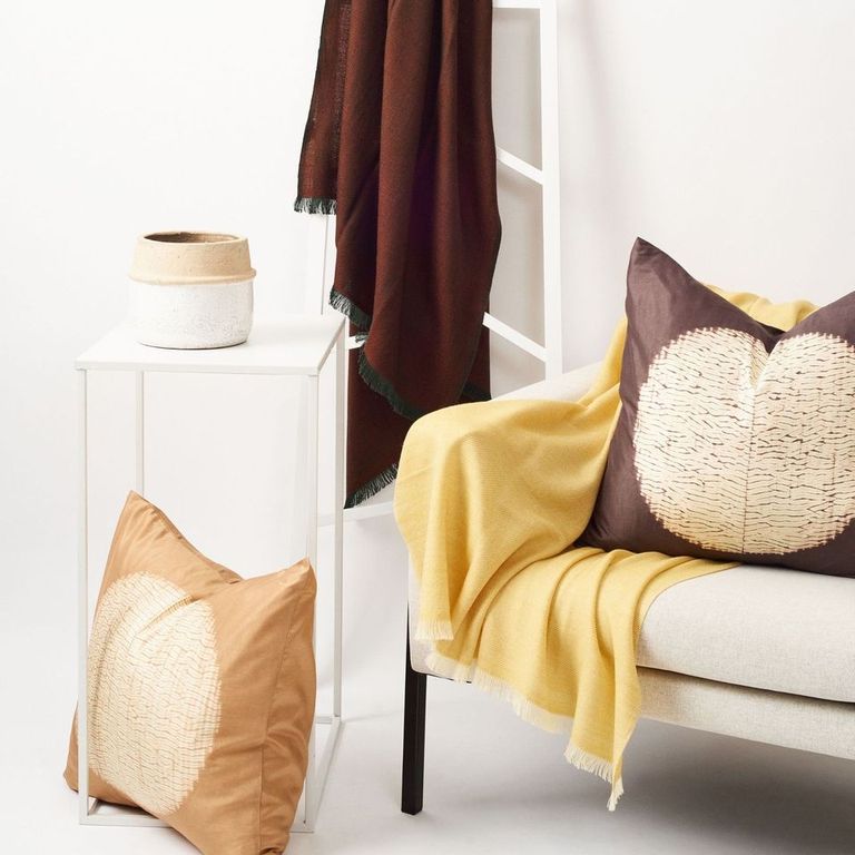 Dandelion Yellow Handloom Merino Throw