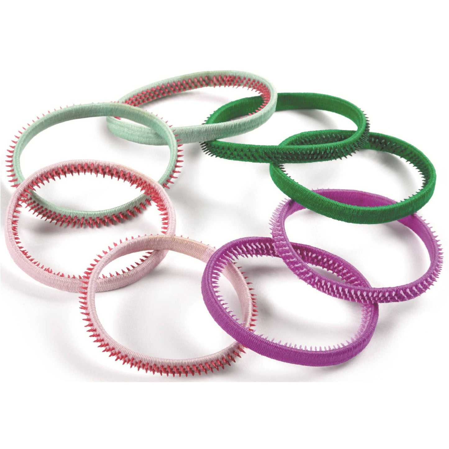 Goody SlideProof Hair Tie Elastics Sparkly Neon