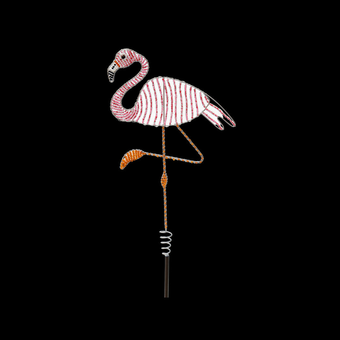 Flamingo Garden Stake, Asst (Set of 3)