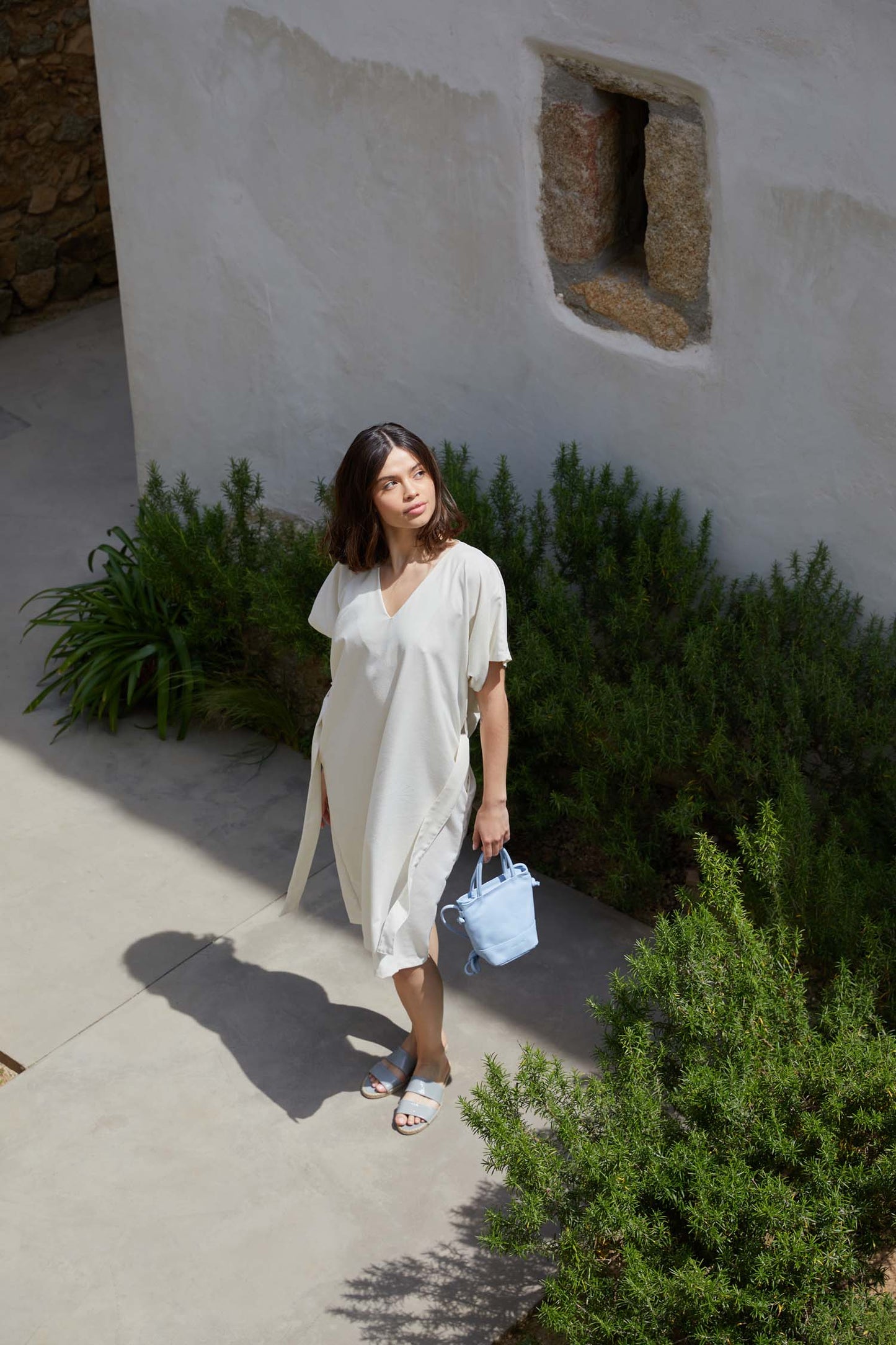 Raw Silk Caftan