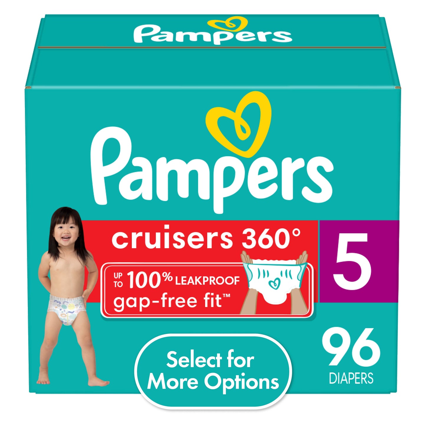 Pampers Cruisers Diapers 360 S5 Huge