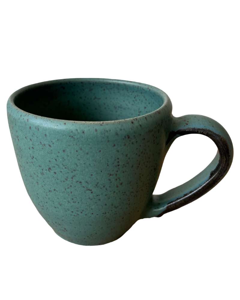 The Luna Latte Mug in Echeveria Teal