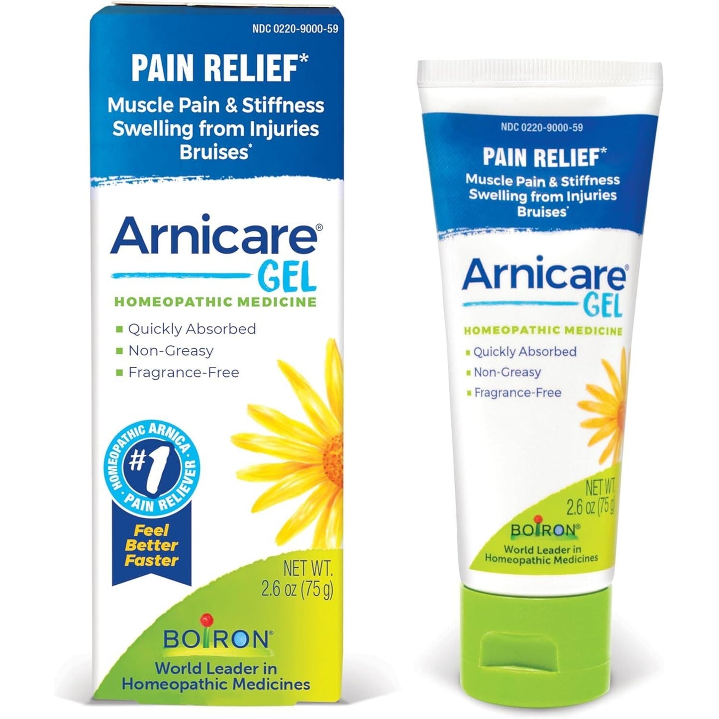 Boiron Homeopathic Arnicare Pain Relief Gel 2.6oz