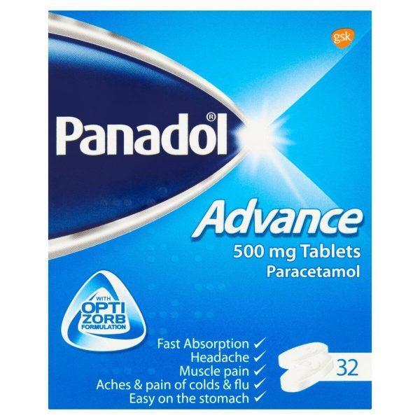 Panadol Advance 500mg Tablets, 30 Tablets