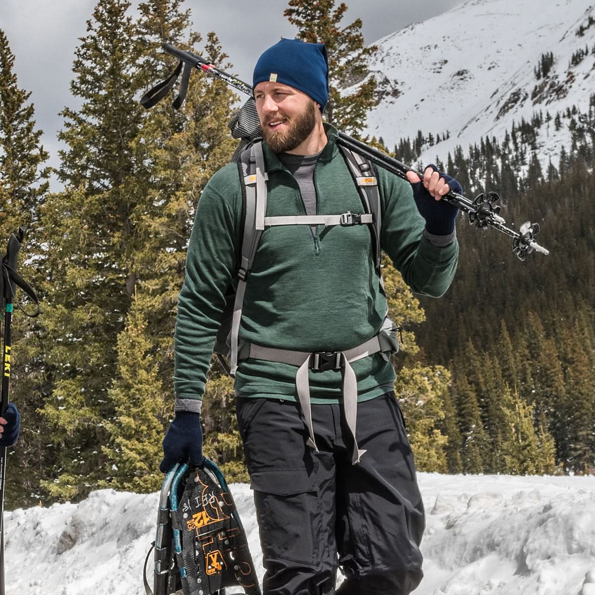 Midweight Men's Wool 1/4 Zip - 100% Merino Wool - Osadia Concept Store