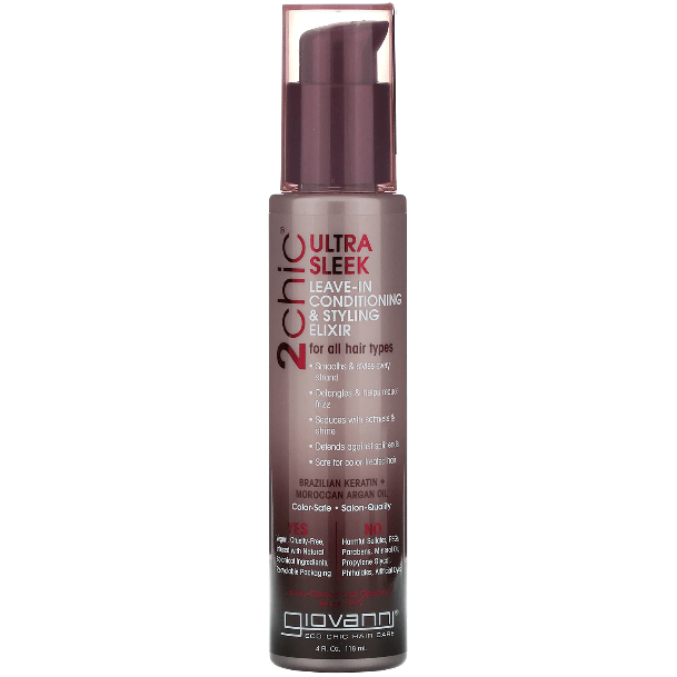 Giovanni 2 Chic Ultra Sleek Leave-in Conditioner & Styling Elixi 4 oz