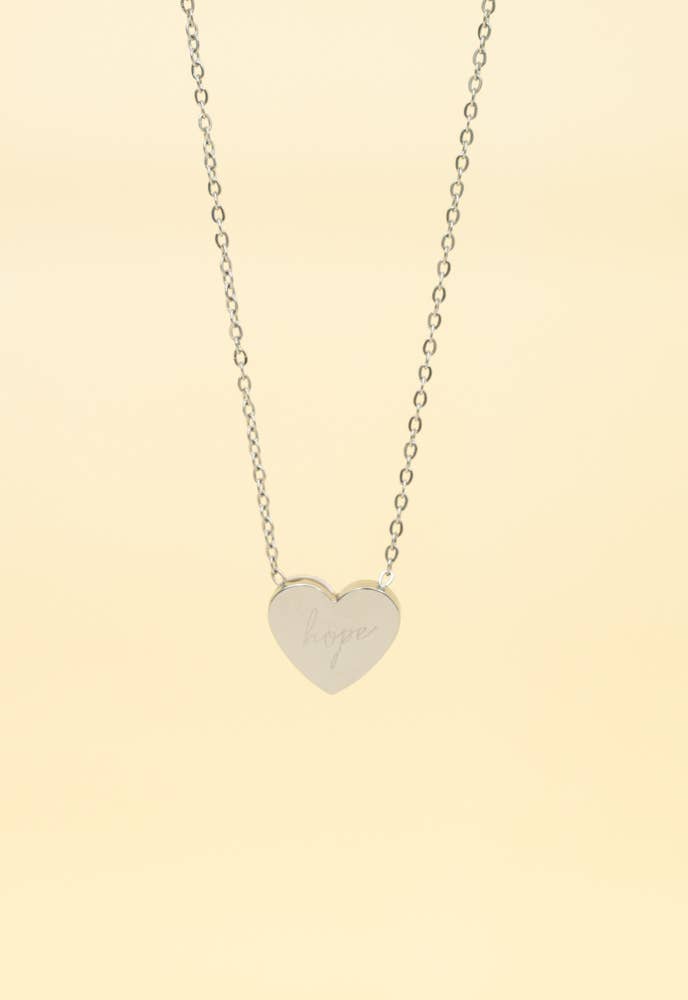 Give Hope Necklace in Silver