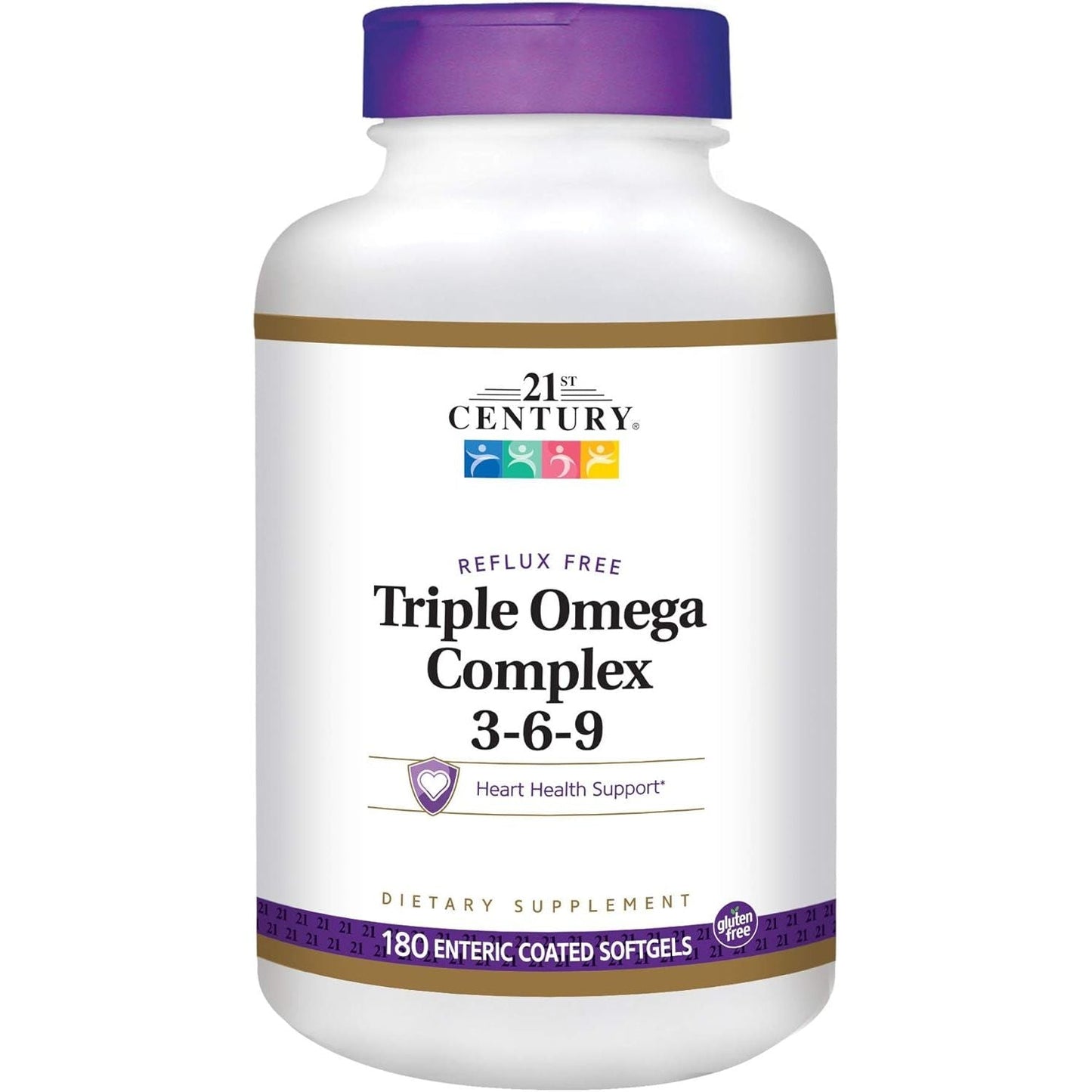 21st Century Dietary Supplement Triple Omega Complex 3-6-9 Softgels 180 Count