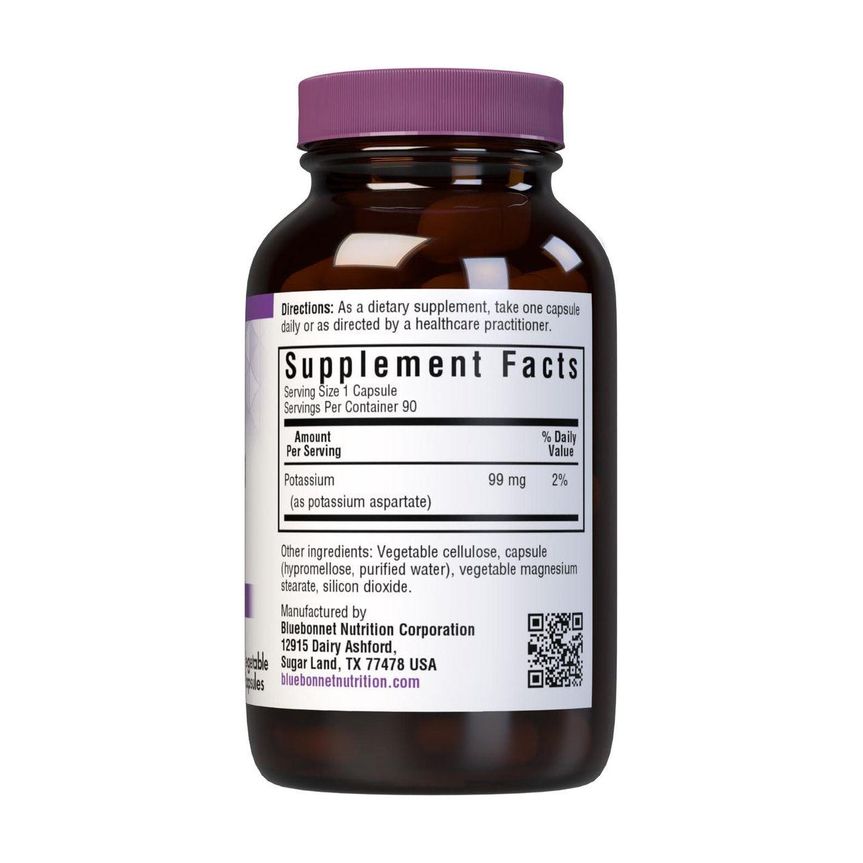 BlueBonnet Potassium Vegetarian Capsules, 99 mg, 90 Count