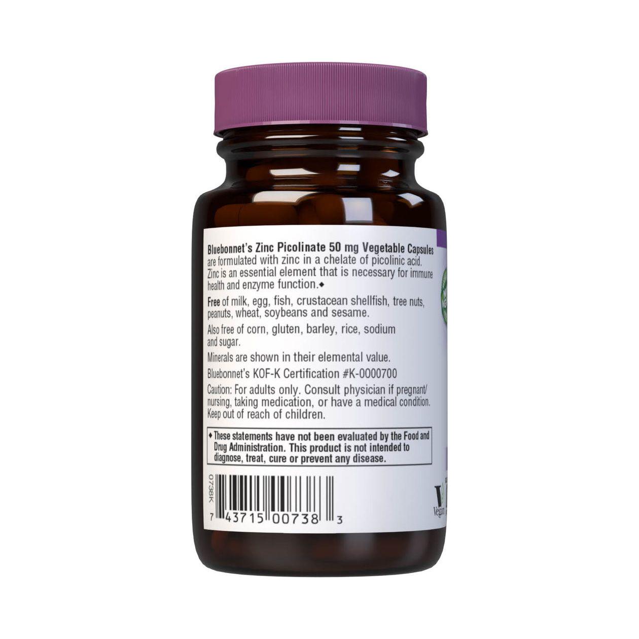 BlueBonnet Zinc Picolinate, 50 mg, 50 Vegetarian Capsules