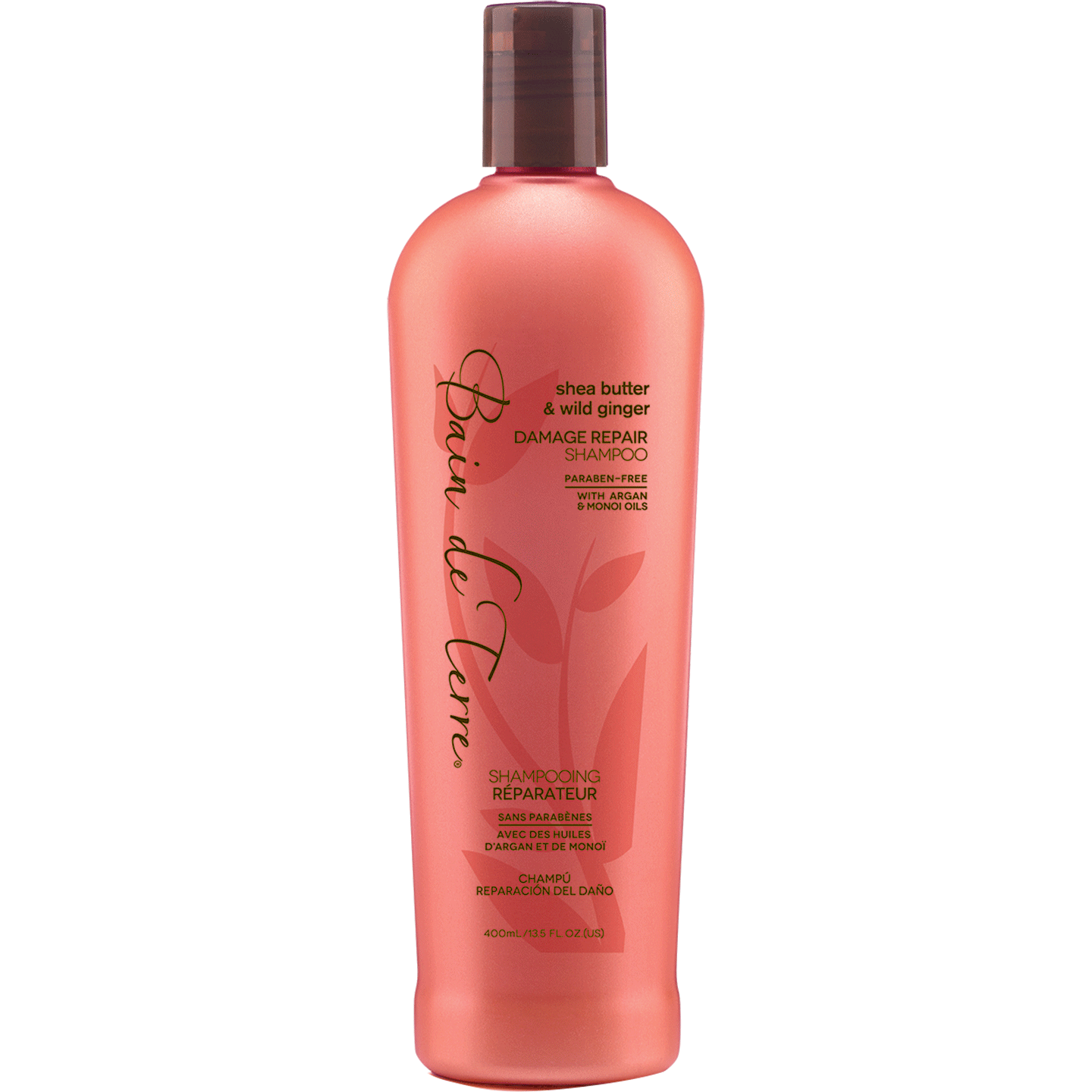 Bain De Terre Shea Butter & Wild Ginger Damage Repair Shampoo 13.5 fl oz