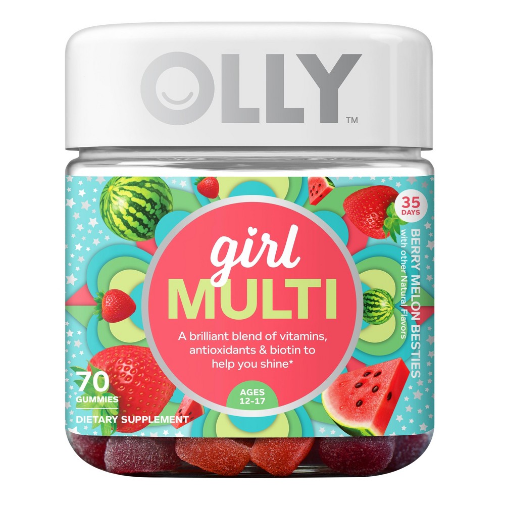 Olly Teen Girl Multivitamin Gummies - Berry Melon - 70ct