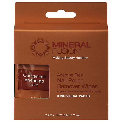 Mineral Fusion Nail Polish Remover Wipes - Case Of 15