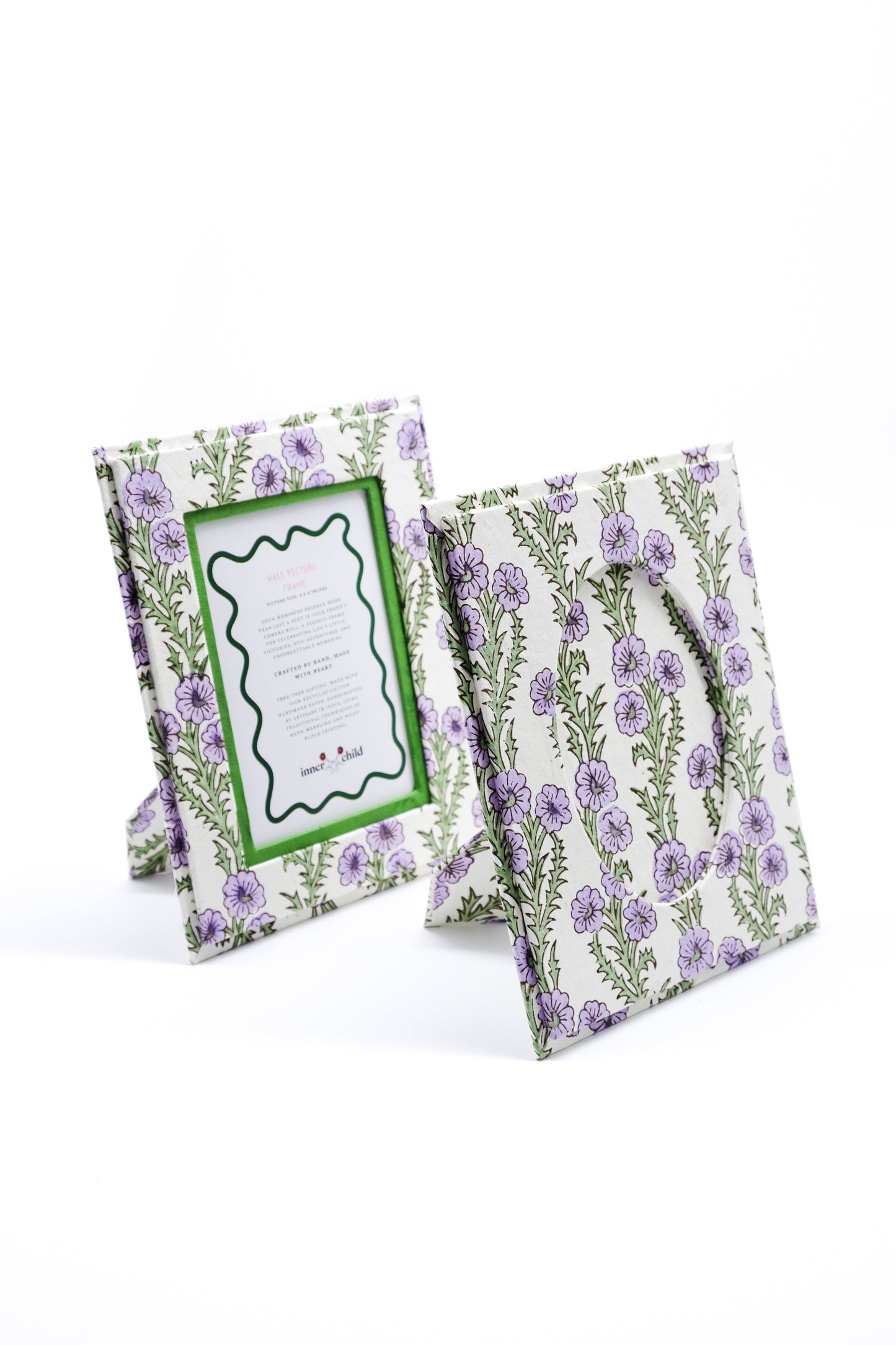 Purple Forget-Me-Not Picture Frame, 4x6