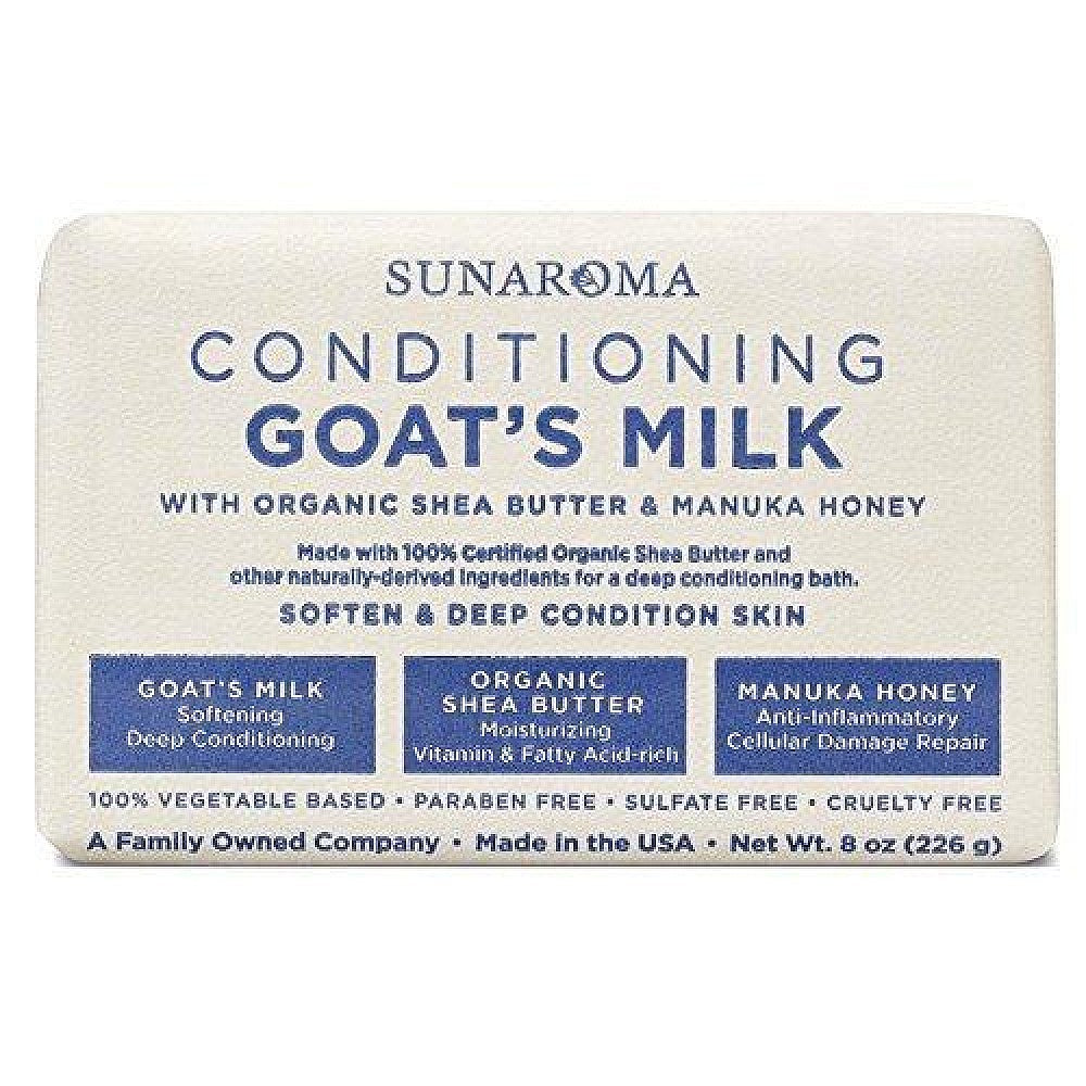 Sunaroma Goats Milk W/ Shea Butter & Manuka Honey Soap (8 Ounce)