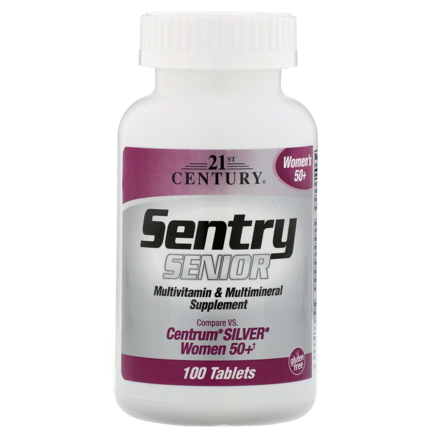 21st Century Sentry Senior, Multivitamin & Multimineral Supplement, Women 50+, 100 Tablets