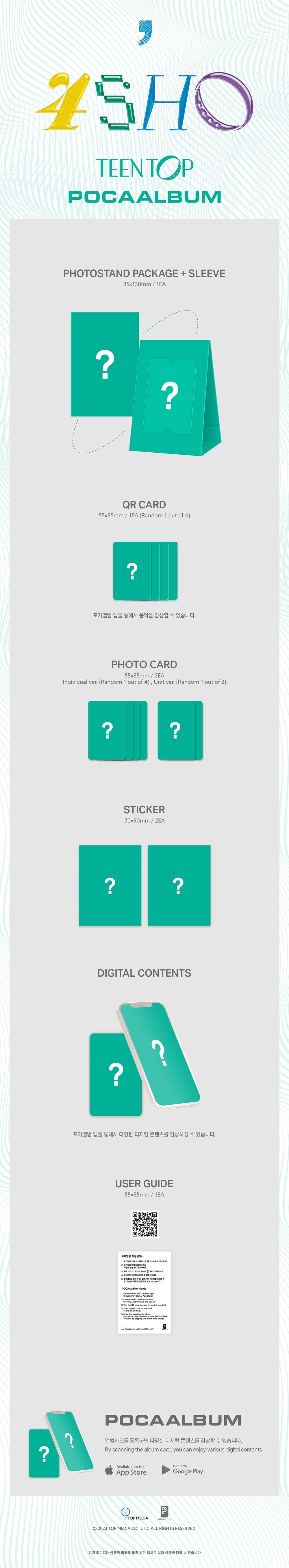 Teen Top 7th Single Album - 4Sho (Poca Album)