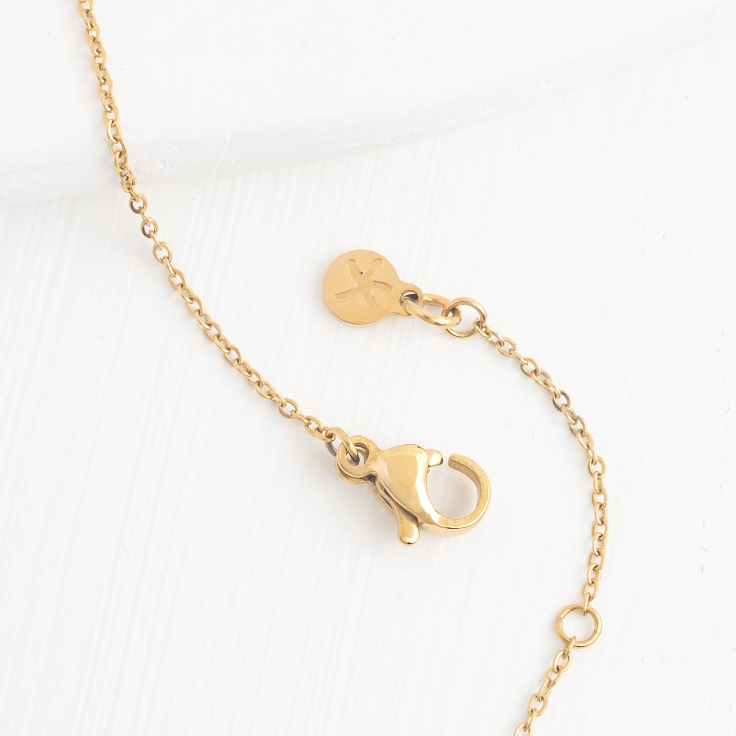 Courage Light and Gold Mother of Pearl Necklace