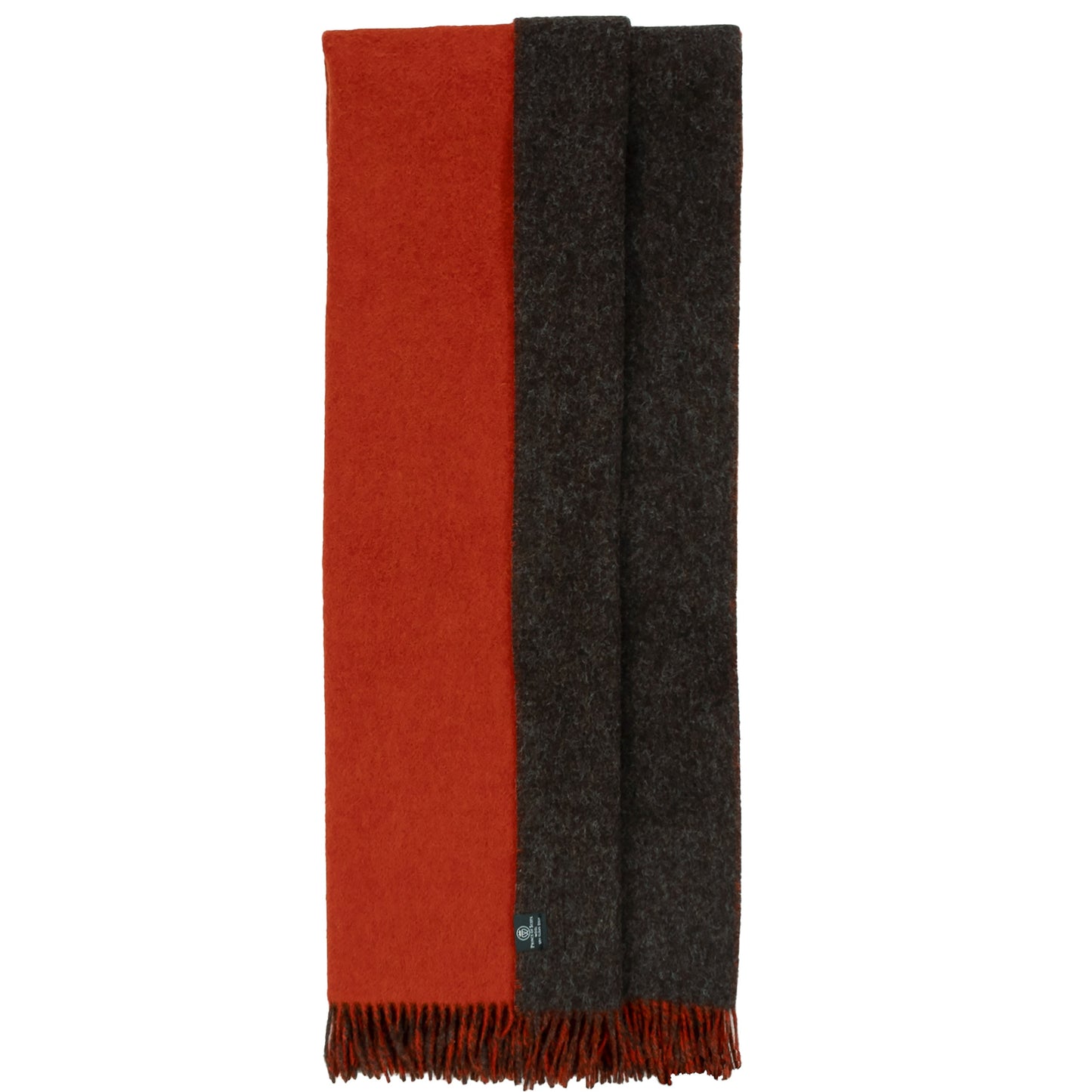 Highland Tweeds Reversible Double Cloth Throw (Orange/Brown) - Osadia Concept Store