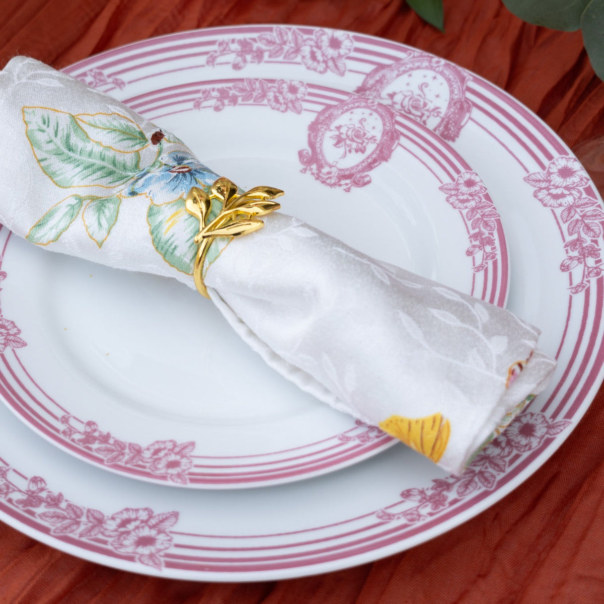 Pink Symphony 12-Piece Porcelain Dinnerware Set