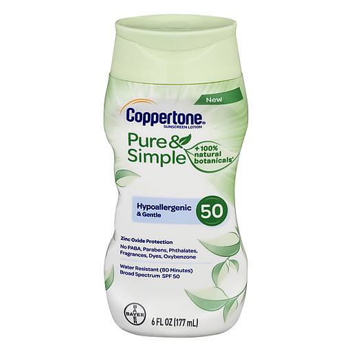 Coppertone Sunscreen Lotion, Hypoallergenic & Gentle, Broad Spectrum SPF 50