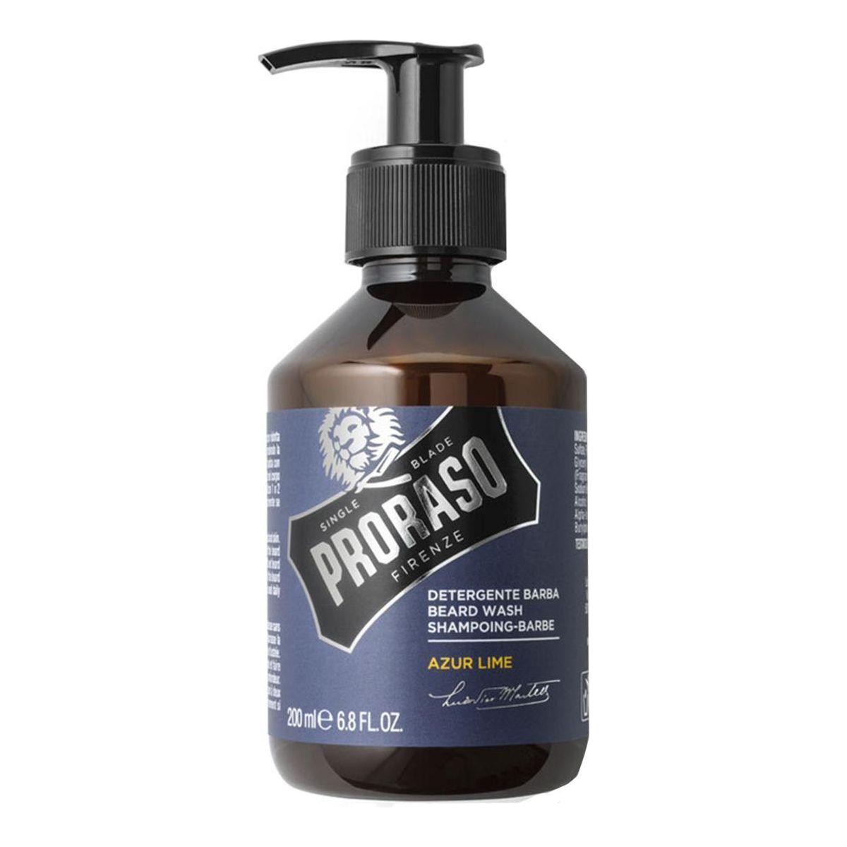 Proraso Single Blade Azur Lime Beard Wash 6.8 Oz