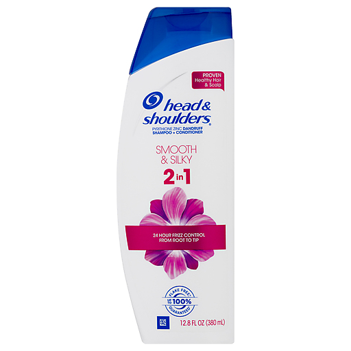 Head & Shoulders Shampoo Conditioner, Dandruff, Smooth Silky, 2 In 1 12.8 Fl Oz