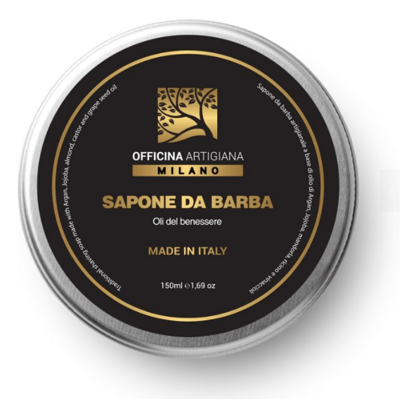 Officina Artigiana Milano Signature Shaving Soap in Glass Jar 150ml