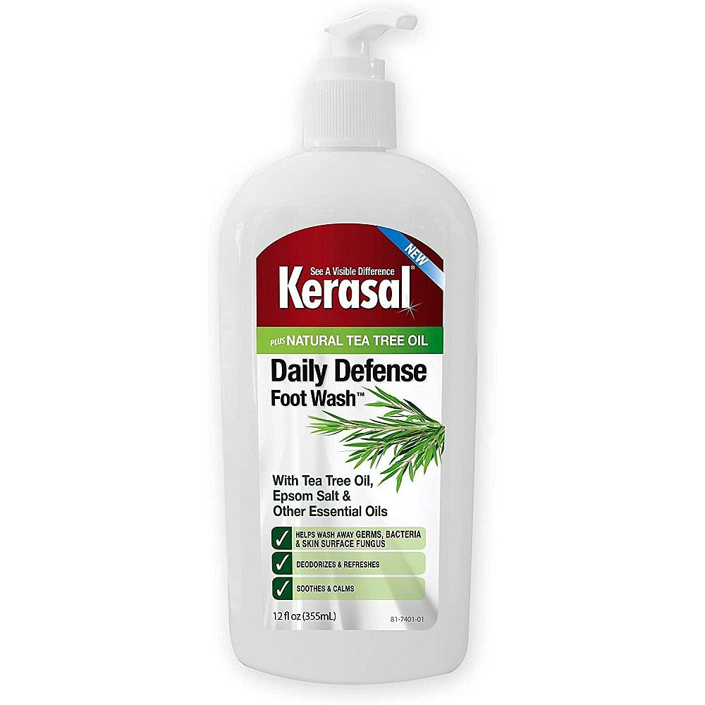 Kerasal Daily Defense Foot Wash Plus Natural Tea Tree Oil, 12 Fl Oz
