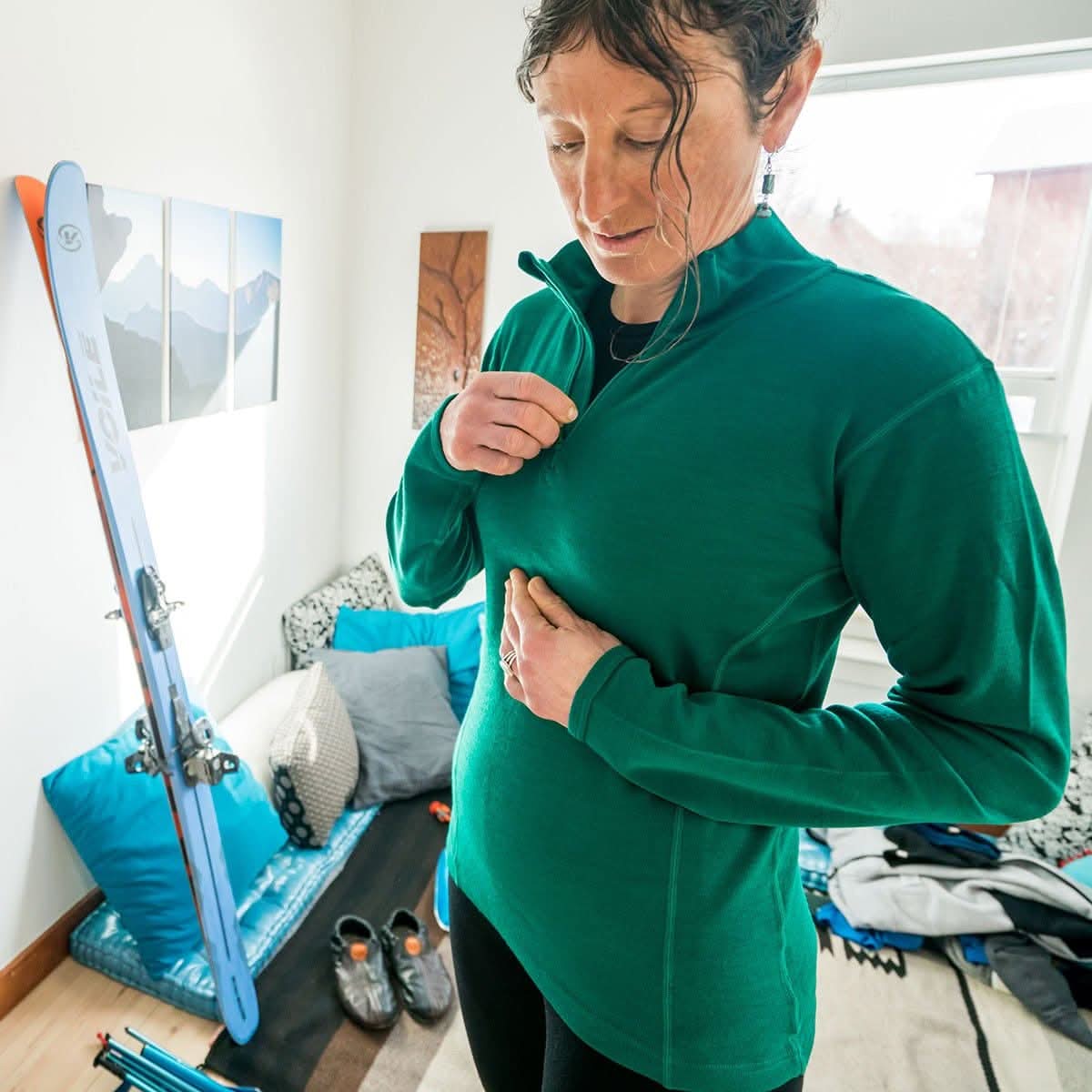 Midweight Women's Wool 1/4 Zip - 100% Merino Wool - Osadia Concept Store