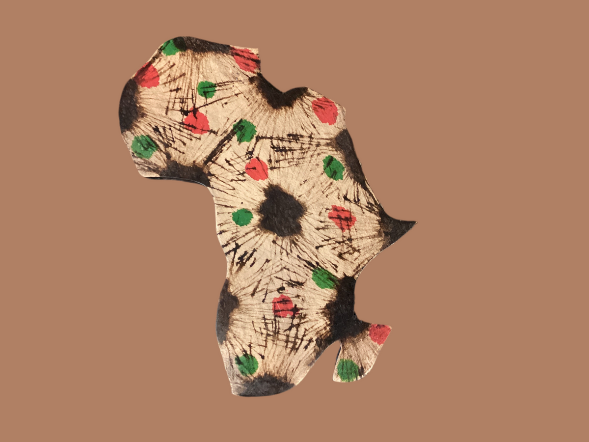 Wooden Africa map