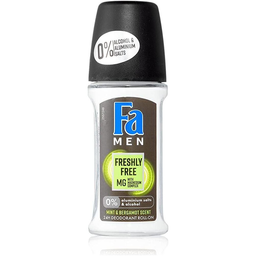 Fa Men Freshly Free Mg Mint & Bergamot Deodorant Roll-On 50ml