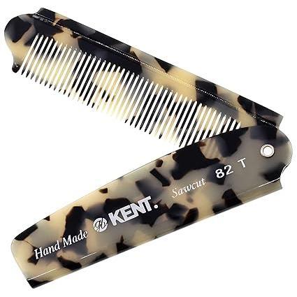Kent A 82T-TW Folding Pocket Handmade Comb