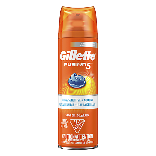 Gillette Fusion 5 Shave Gel, Ultra Sensitive + Cooling