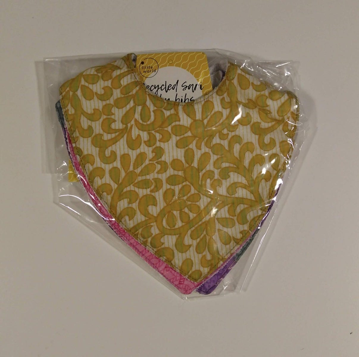 Upcycled Sari Baby Bibs