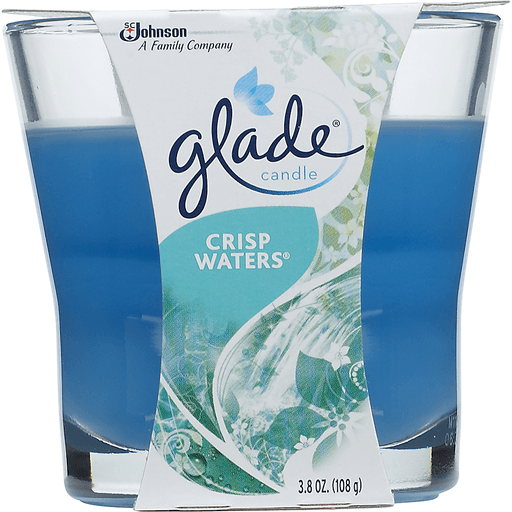 Glade Crisp Waters Candle 3.8 Oz. Jar