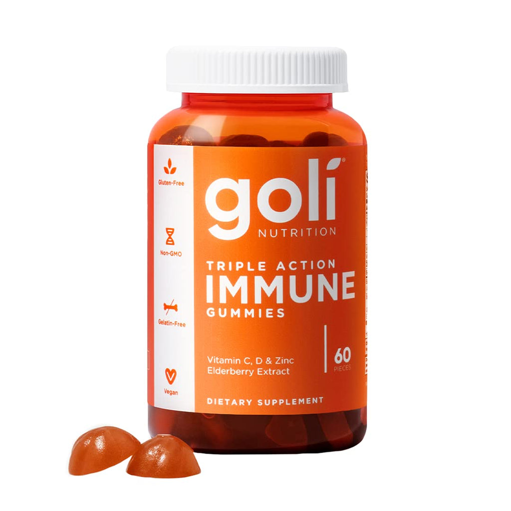 Goli Nutrition Triple Action Immune Gummies, 60 Gummies