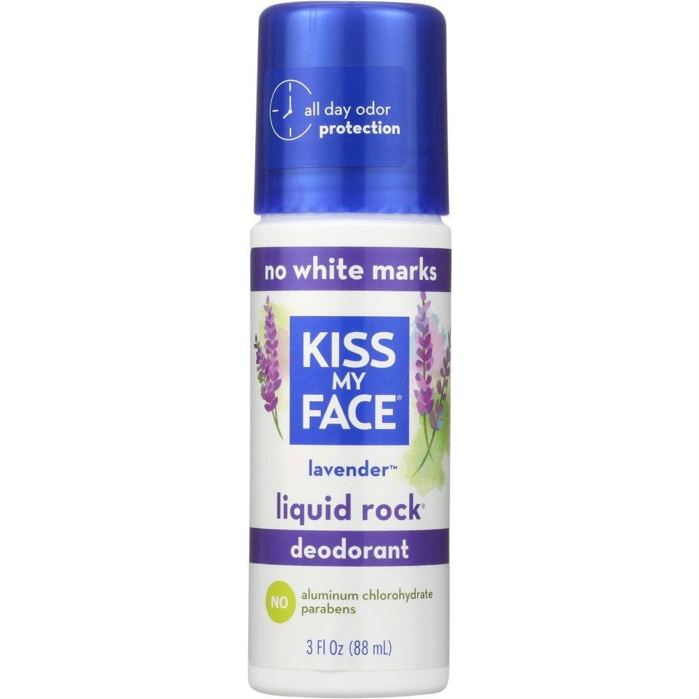 Kiss My Face Deodorant Liquid Rock Roll On Lavender 3 Fl Oz