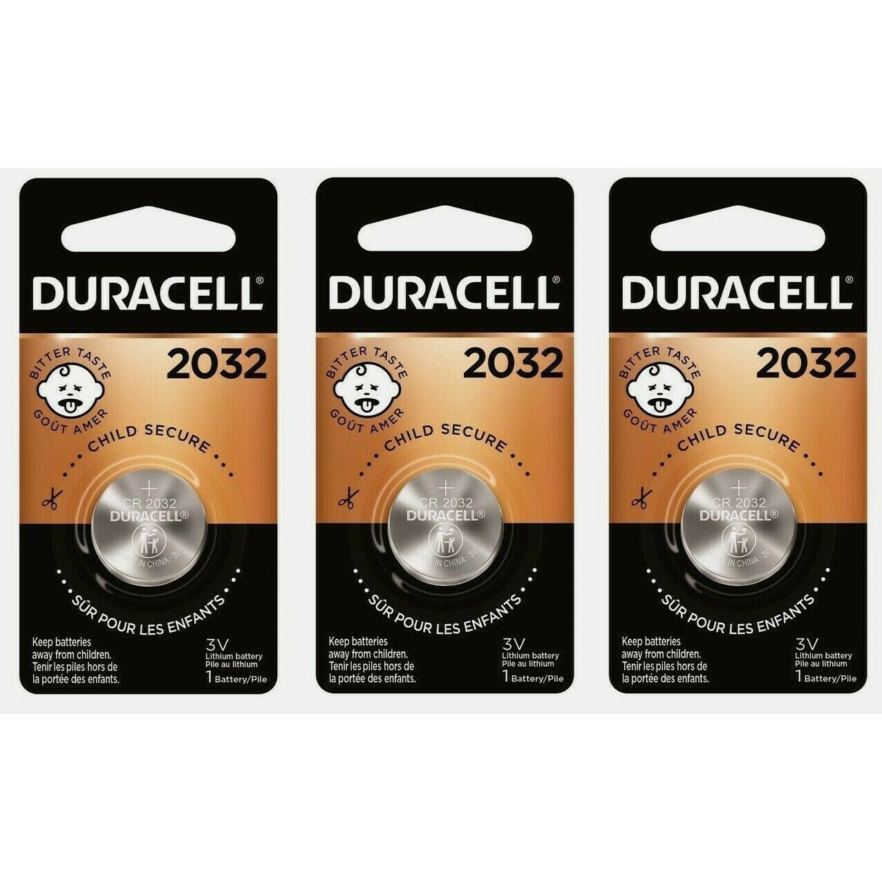 Duracell CR 2032 Coin Cell Lithium Home Medical Battery, 3 Volt
