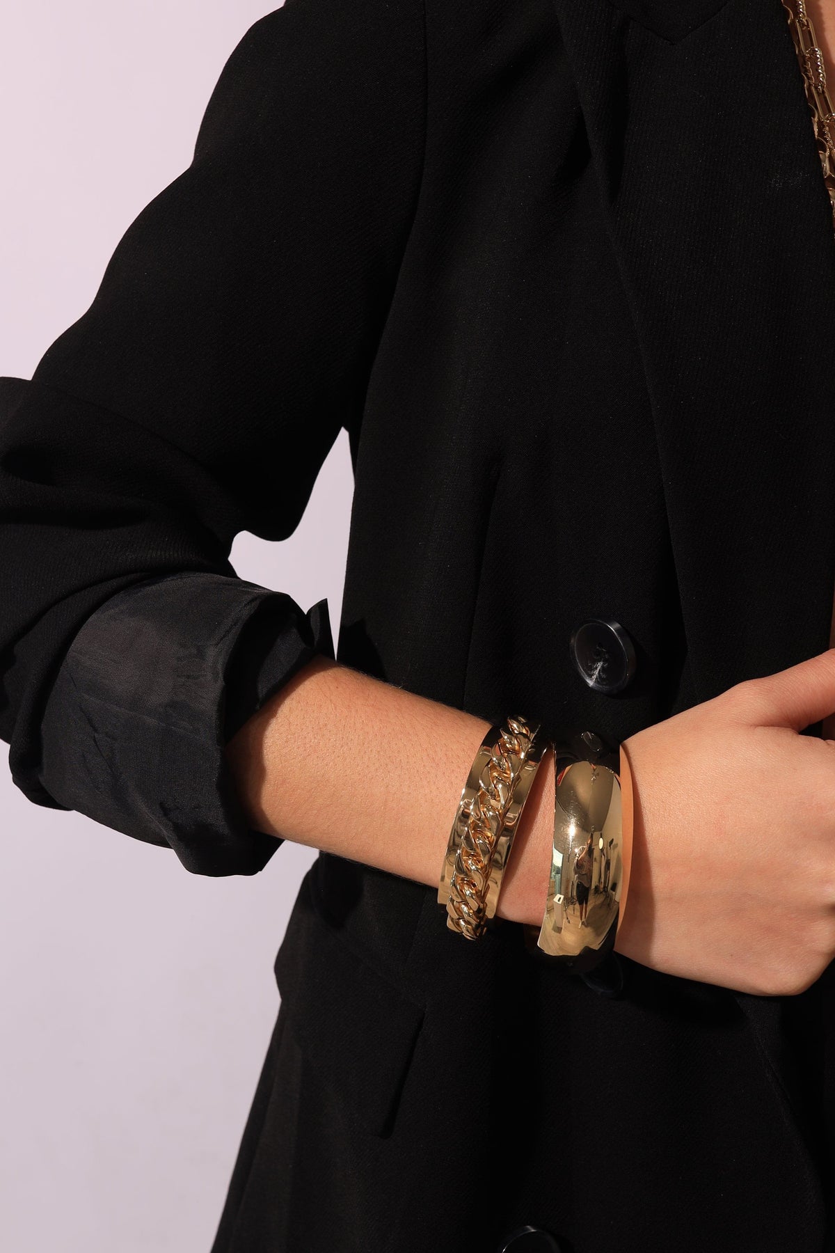 3/4 Inch Curb Chain Cuff