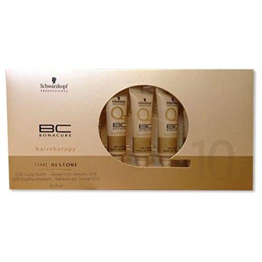 Schwarzkopf Bonacure Time Restore - Q10 Scalp Balm - 8 Vials 0.2 Fl. Oz.