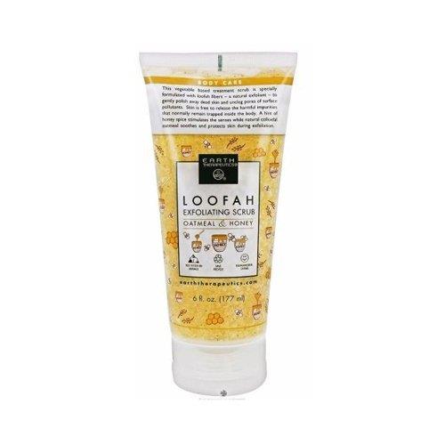 Earth Therapeutics Loofah Exfoliating Scrub Oatmeal & Honey 6 Oz