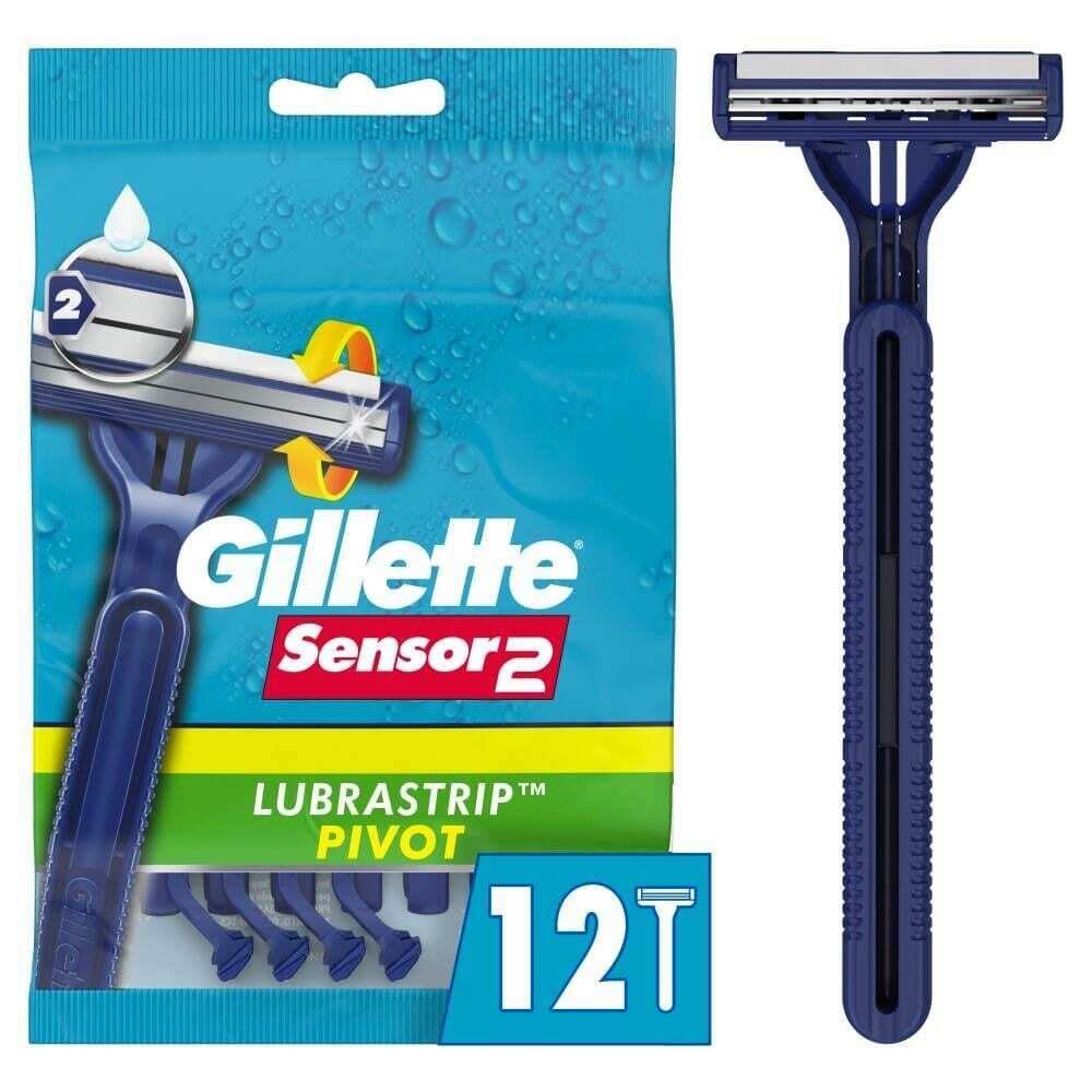 Gillette Sensor 2 Disposable Razors, Lubrastrip Pivot