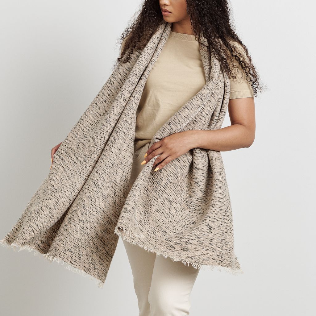 Forest Night Cashmere Merino Scarf