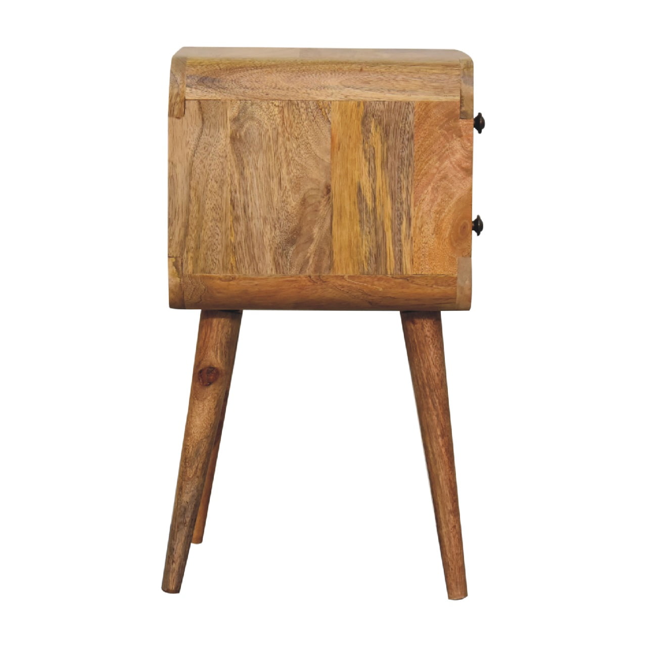 Solid Wood Mini Curved Nightstand
